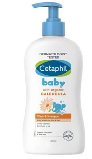 Picture of CETAPHIL BABY WASH & SHAMPOO WITH ORGANIC CALENDULA  400ML