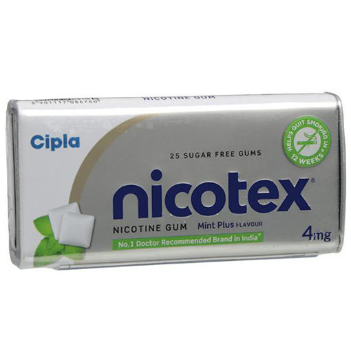 Picture of NICOTEX NICOTINE GUM MINT PLUS 4MG