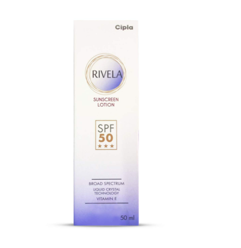 Picture of RIVELA LOTION SUNSCREEN SPF50+  50ML