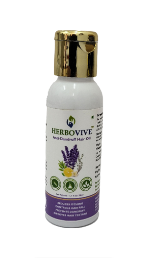 Picture of HERBOVIVE ANTI-DANDRUFF HAIR OIL 50ML