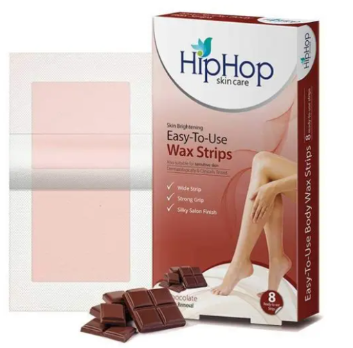 Picture of HIPHOP SKIN CARE EASY TO USE WAX STRIPS CHOCOLATE TAN REMOVAL 8STRIP