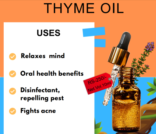 Picture of HERBOVIVE ESSENTIAL OIL THYME 10ML