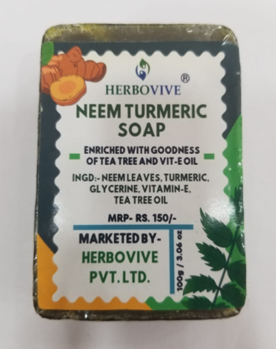 Picture of HERBOVIVE NEEM TURMERIC SOAP 100G