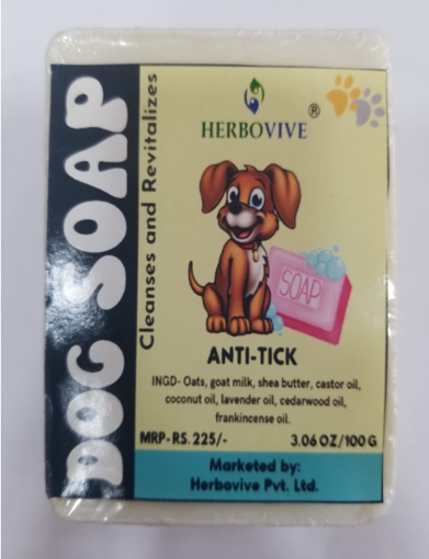 Picture of HERBOVIVE ANTI TICK DOG SOAP 100G