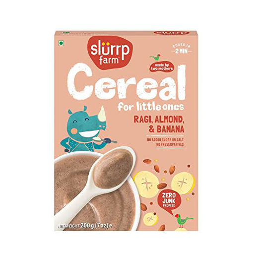 Picture of SLURRP BABY CEREAL  RAGI,ALMOND.& BANANA 200G