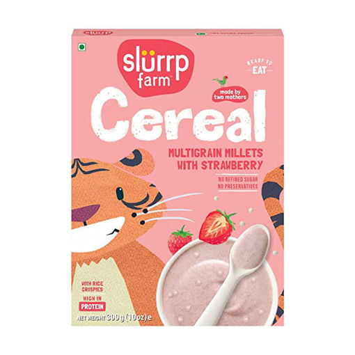 Picture of SLURRP BABY CEREAL MULTIGRAIN MILLETS WITH STRAWBERRY 300G