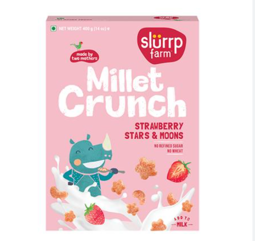 Picture of SLURRP STRAWBERRY STARS & MOONS MIGHTY CRUNCH 400G