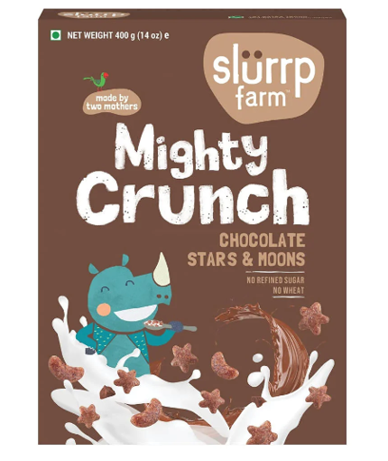 Picture of SLURRP CHOCOLATE STARS and MOONS MIGHTY CRUNCH 400G