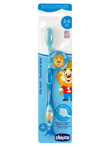 Picture of CHICCO TOOTH BRUSH 3-8  BLUE