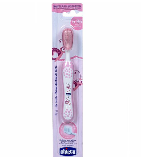 Picture of CHICCO TOOTH BRUSH  6-36 MONTHS PINK