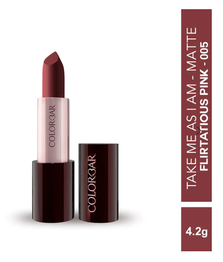 Picture of COLORBAR MADE FOR MAGIC TAKE ME AS I AM VEGAN MATTE LIPSTICK FLIRTATIOUS PINK 005 4.2G