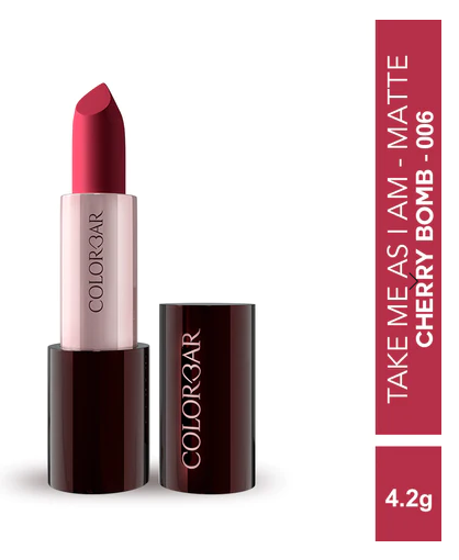 Picture of COLORBAR MADE FOR MAGIC TAKE ME AS I AM VEGAN MATTE LIPSTICK CHERRY BOMB 006 4.2G