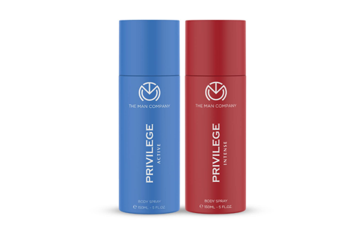 Picture of THE MAN COMPANY PRIVILEGE ACTIVE AND INTENSE BODY SPRAY 150ML