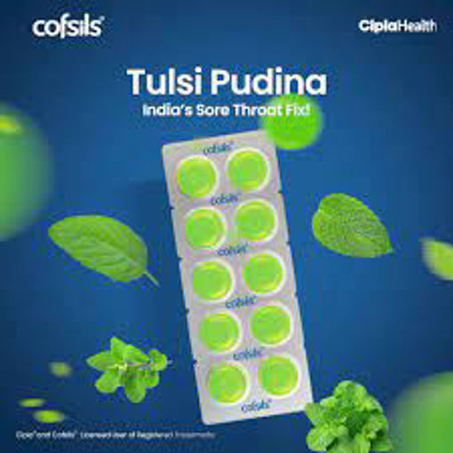 Picture of COFSILS TULSI PUDINA LOZENGES
