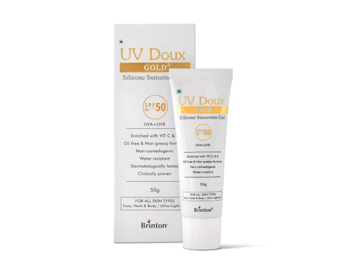 Picture of UV DOUX GOLD SILICONE SUNSCREEN GEL 50G