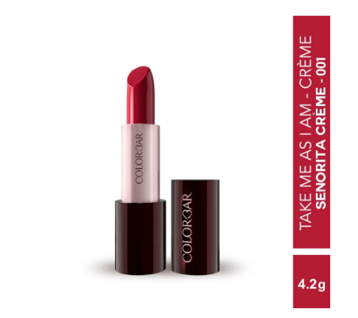 Picture of COLORBAR TAKE ME AS I AM VEGAN CREME LIPSTICK (SENORITA CREME 001)