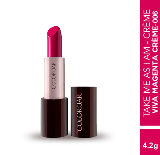 Picture of COLORBAR TAKE ME AS I AM VEGAN CREME LIPSTICK (VIVA MAGENTACREME 006)