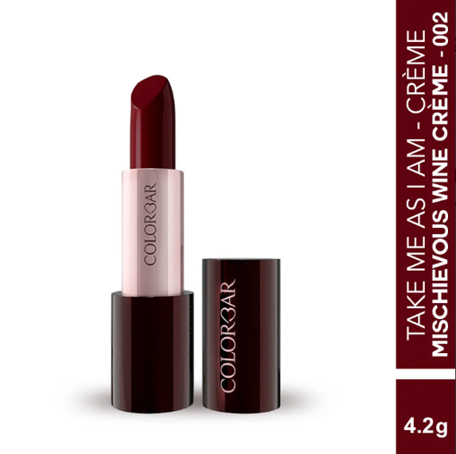 Picture of COLORBAR TAKE ME AS I AM VEGAN CREME LIPSTICK (MISCHIEVOUS WINE CREME 002)