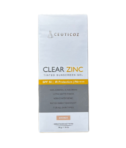 Picture of CLEAR ZINC TINTED SUNSCREEN GEL (BRONZE) 50G